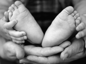 Celebrate Babies Week B&Wbabyfeet
